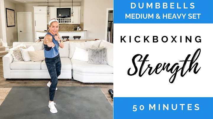 50 Minute Kickboxing Strength Workout with Dumbbells