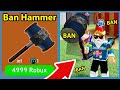 Buying The Ban Hammer With Infinite Damage! - Roblox Melee Simulator