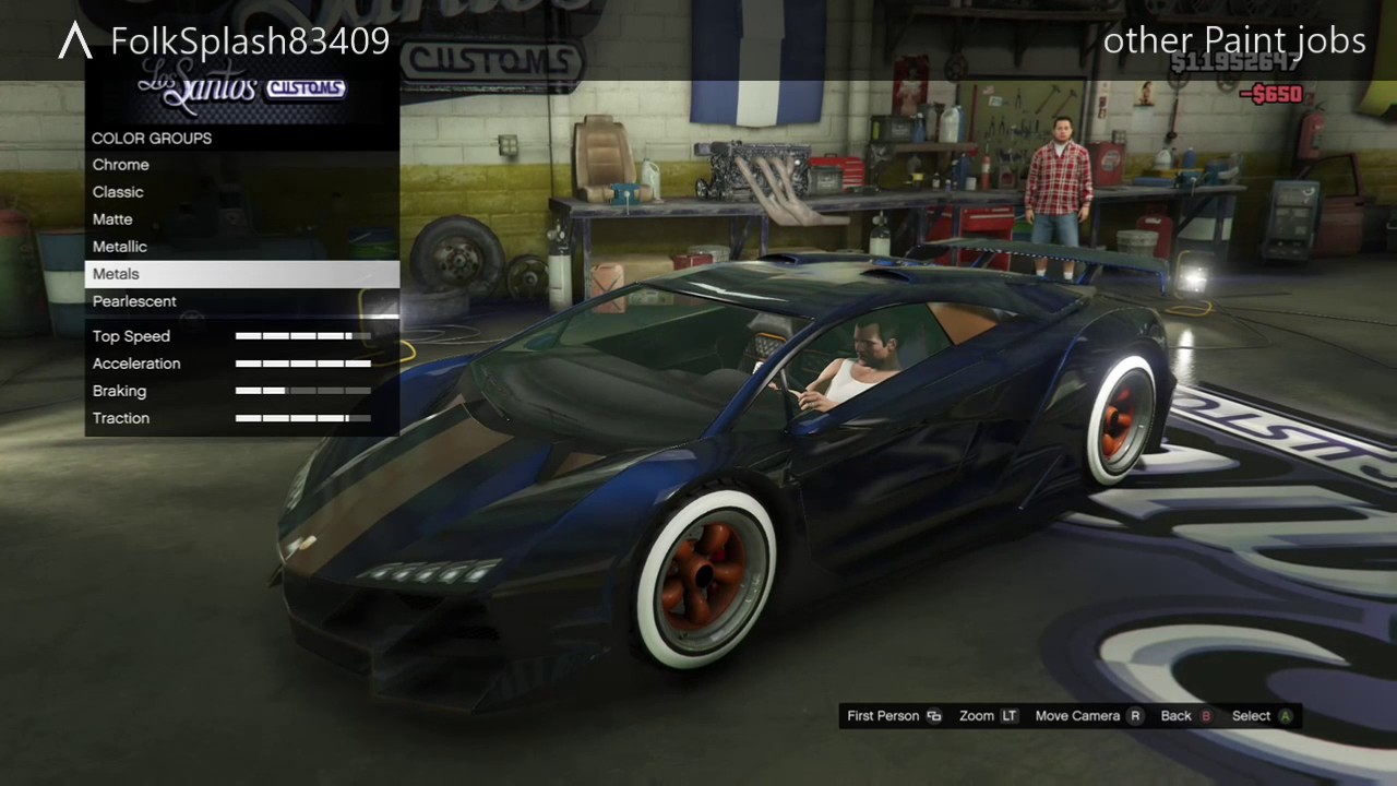 gta 5 best paint jobs for zentorno (cheese, camo, Gatorade purple, snake)