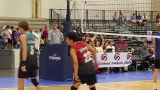 20160704 Coastal 17 vs Aspire (3) Game 1 of 2 BJNC Volleyball