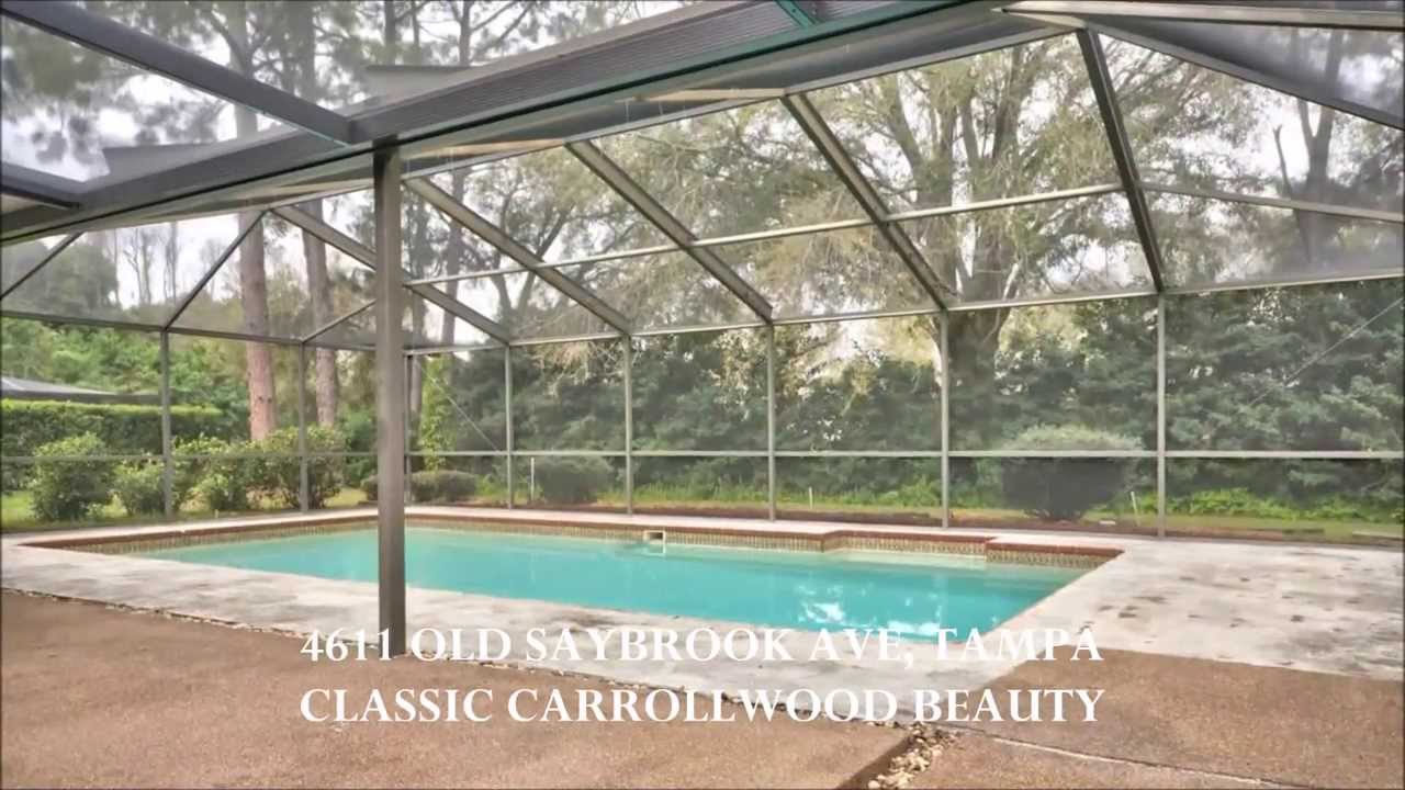 4611 Old Saybrook Ave, Tampa, FL Carrollwood Pool Home listed by 1 Carrollwood Real Estate