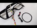 Easy Trick, How to turn a Hair Band for a Rubber End, Glasses Chain Making DIY Sunglasses Spectacles