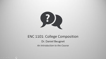 ProfBTV: ENC 1101 Course Orientation