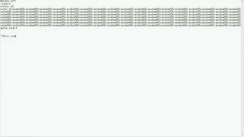 The matrix batch file