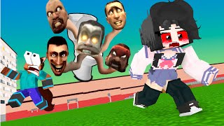 SKIBIDI CHALLENGE Herobrine Werewolf and Sadako Vampire - Animation