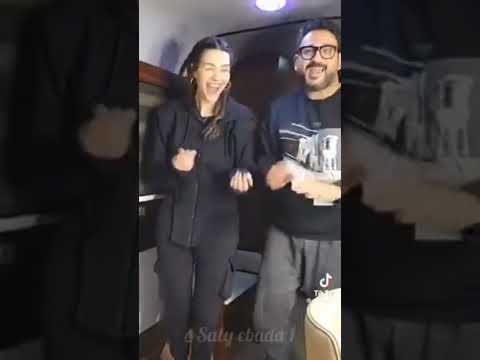 اكرم حسنى وهنادى مهنا كواليس اغنية ستو أنا