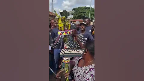 Prince Odunlade Adekola at Otun Ekiti for his father's burial