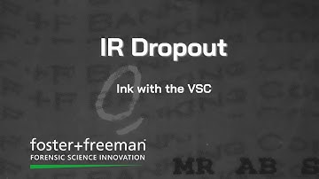 Using IR to drop out layers of ink -  foster+freeman VSC® 80i