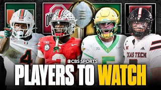 College Football Playoff Quarterfinals Preview: Players to Watch from EVERY team π