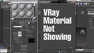 vray material not Showing