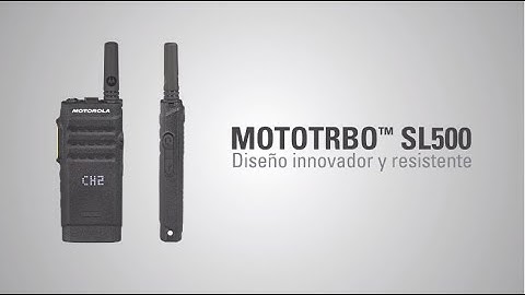 MOTOTRBO SL500 - Video subtitulado ES