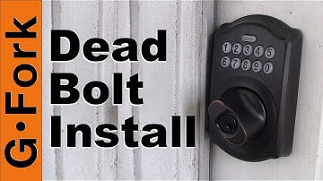 How To Install A Keypad Deadbolt Lock - GardenFork
