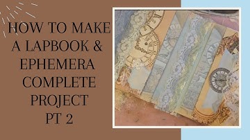 How to Make a Lapbook Folio and Ephemera - Adding Laces & Decorating - Pt 2