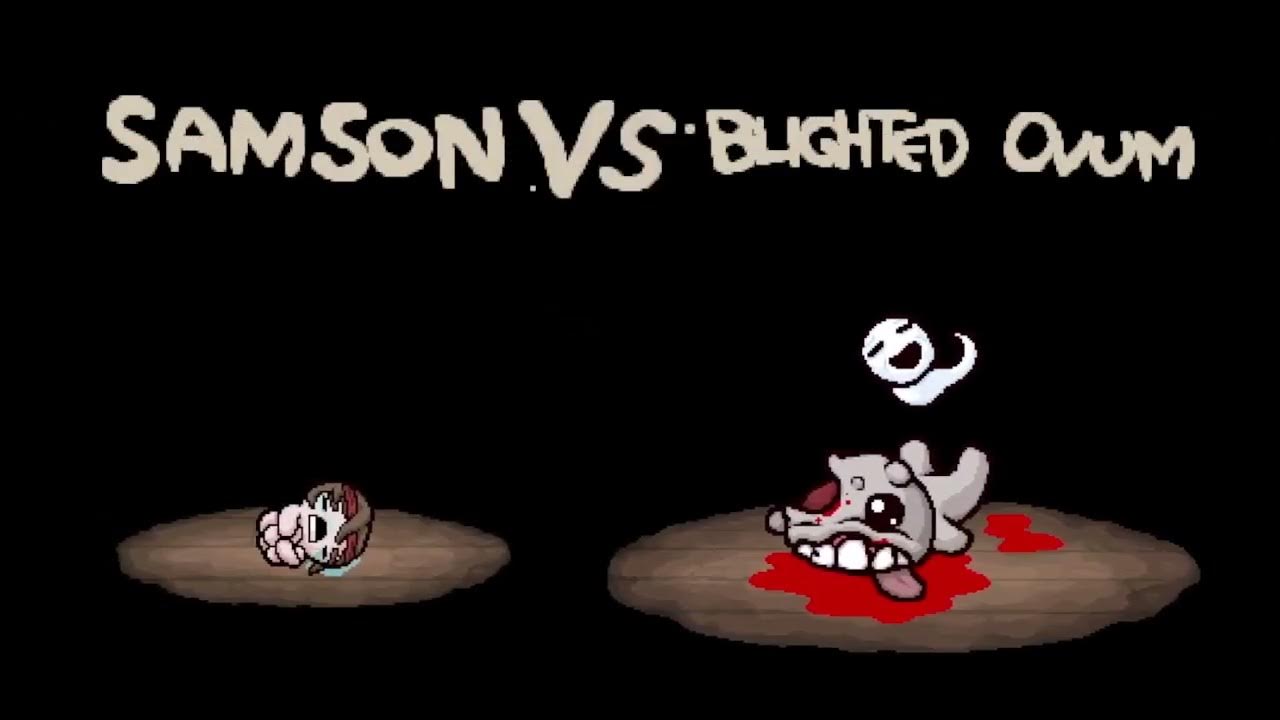 Binding of Isaac Rebirth Samson vs Lamb Stigmata + Bucket of Lard