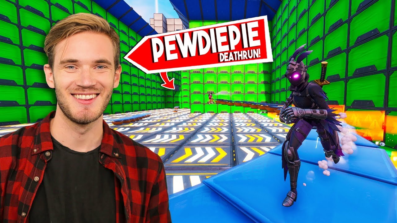 PEWDIEPIE DEATHRUN MAP SPELEN! - Fortnite Creative