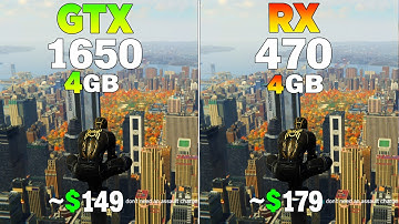 GTX 1650 vs RX 470 - Test in 12 Games