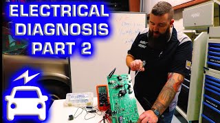 BASIC AUTOMOTIVE ELECTRICAL DIAGNOSIS PART 2 TEST LIGHTS AND VOLTAGE DROP