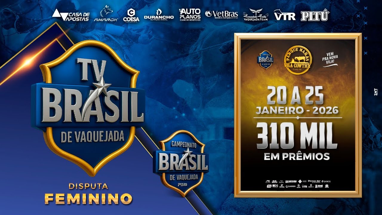 Disputa Feminina Vaquejada Vila Cowtry - Campeonato Brasil de Vaquejada PEPB -Sumé-PB