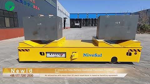 V-block 20 Tons Battery Operated Trackless Transfer Cart#customized #manufacturing #transporter