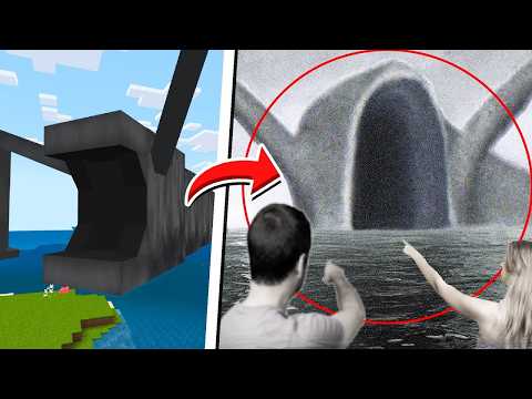 Minecraft SEA CREATURES CAUGHT IN REAL LIFE!