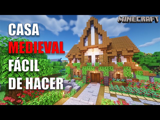 ✓ COMO CONSTRUIR UMA CASA MEDIEVAL - MINECRAFT 