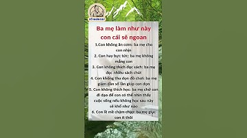 Ba mẹ làm như này con cái sẽ ngoan #giadinh #cuocsong #baihoccuocsong #cachdaycon #tintuc