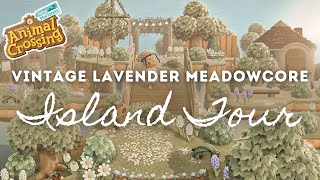 VINTAGE LAVENDER MEADOWCORE ISLAND TOUR | Animal Crossing New Horizons