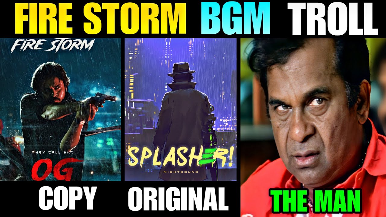 Fire Strom song copy troll | fire Strom song troll | OG song copy | Telugu trolls | Pawan Kalyan