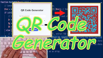 how to Create a QR Code Generator in HTML, CSS, JavaScript & PHP | Store & Display with Memory