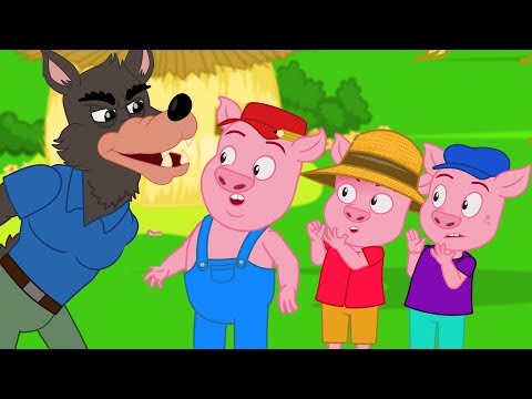 Os 3 Porquinhos | Historia completa | Desenho animado infantil com Os Amiguinhos