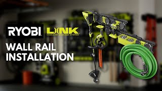 Wall Rail Installation Guide | RYOBI LINK Modular Storage System