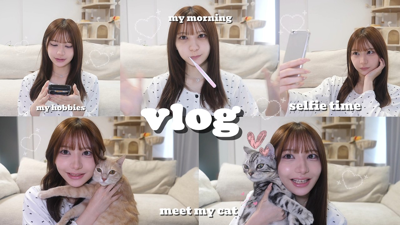 【Vlog】朝の過ごし方と一緒に暮らす相方紹介💕