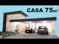 CASA PEQUENA DE 75 m2 - casa térrea com piscina