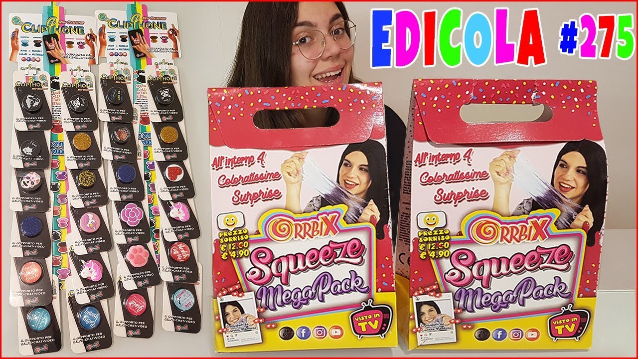SQUEEZE Mega Pack Slime SURPRISE & ClipPHONE  (EDICOLA by Giulia Guerra)