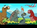 Dinosaure : Dinosaure Volant vs Petit Dinosaure | Vidéo drôle de dinosaure pour les enfants