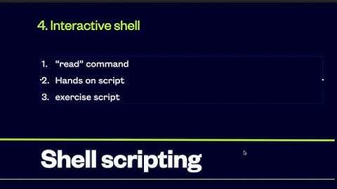 04 Linux shell scripting Interactive Shell #bash #linux #shellscripting