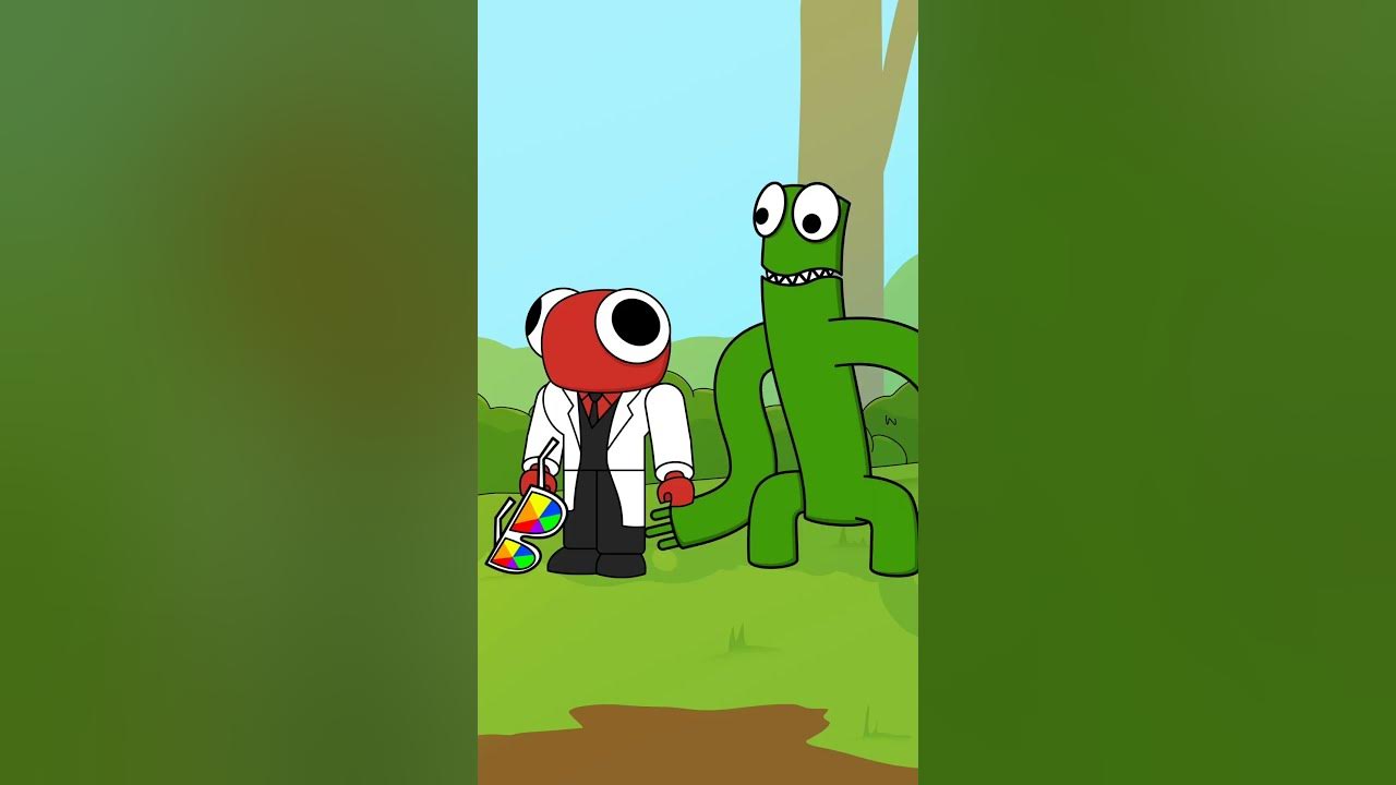 💚 Green and Green! (Cartoon Animation) #gametoons #rainbowfriends, Gametoons