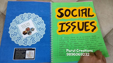 Project on Social Issues for Class 10th || Social Studies Project || Social Issues Project Class10