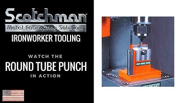 Round Tube Punch- Scotchman Ironworker Tooling USA Made