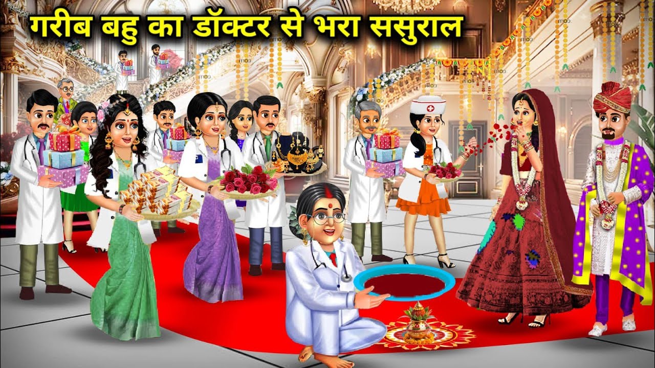 गरीब बहू का डॉक्टर से भरा ससुराल||Poor daughter-in-law's in-laws' house is full of doctors||cartoon