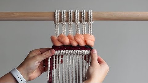 DIY Macrame for Beginners/Macraweave Tutorial: Soumak Weave!