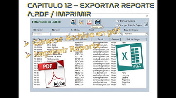 1️⃣2️⃣➖✅EXPORTAR REPORTE A PDF E IMPRIMIR REPORTE ▶️ EXCEL - VBA (VISUAL BASIC PARA APLICACIONES)🟩