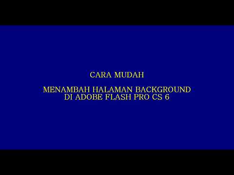 Video: Cara Memasukkan Flash Ke Halaman