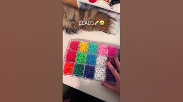 string of beads for my tail‼️🦊 #therian #theriangear #therianthropy #kandi #tails #diy #diycrafts