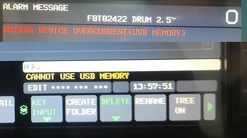 Cannot use usb memory | SR1956 Device Overcurrent (USB MEMORY) Alarm Solution | Fanuc | CNC