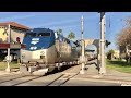 Amtrak Horn Salute, CSX Train Slams The Diamonds, Amtrak Lets Passenger Off In Lakeland Florida