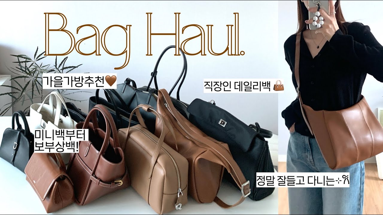 haul. (광고❌)10-30만원대 데일리백 추천👜가을 출근백으로 들기 좋은 갓성비 직장인가방 13가지🧡 유행타지 않고 평생 쓸 가방들만 쏙₊ ⊹ᯓ★ 가방추천,가방하울,가을데일리백