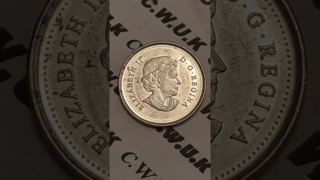 Canada 2011 25 Cents Coin Peregrine Falcon Coloured 