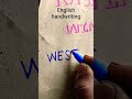"West" in print handwriting tutorial ll neat and clean writing ll  roycalligraphy58 ll
