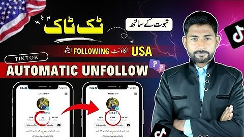 🔥How to Fix TikTok Automatically Unfollow Problem | Tiktok USA Account Follow Problem